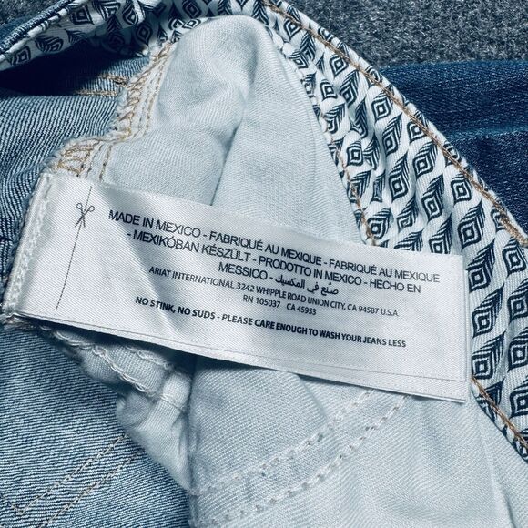 Ariat Real Jeans Womens 34R Blue Bootcut Denim Tennessee Real Daniela Western - Picture 9 of 13